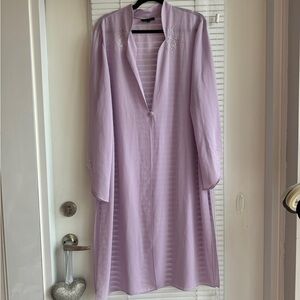 Vintage Purple Chiffon Duster SZ 18